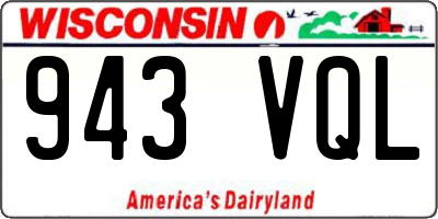 WI license plate 943VQL