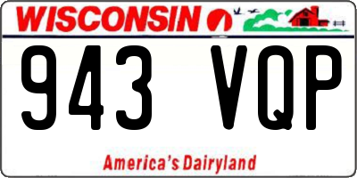 WI license plate 943VQP