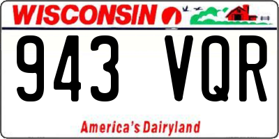WI license plate 943VQR
