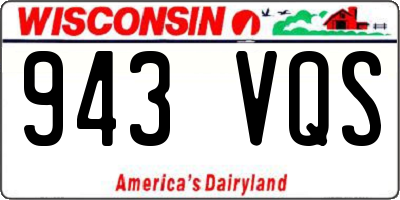WI license plate 943VQS