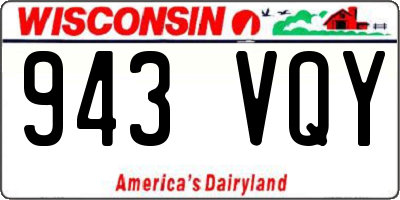 WI license plate 943VQY
