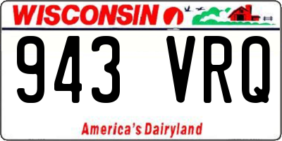 WI license plate 943VRQ