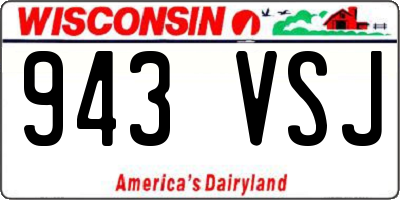 WI license plate 943VSJ