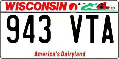 WI license plate 943VTA
