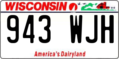 WI license plate 943WJH