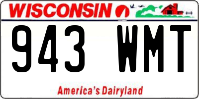 WI license plate 943WMT