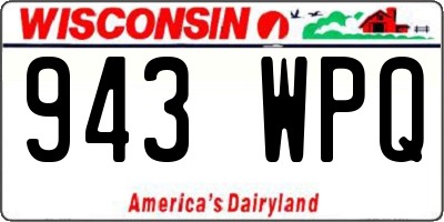WI license plate 943WPQ