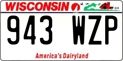 WI license plate 943WZP