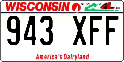 WI license plate 943XFF