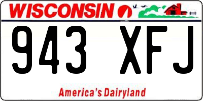 WI license plate 943XFJ
