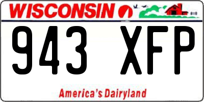 WI license plate 943XFP
