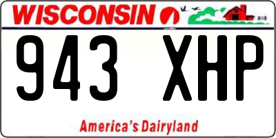 WI license plate 943XHP