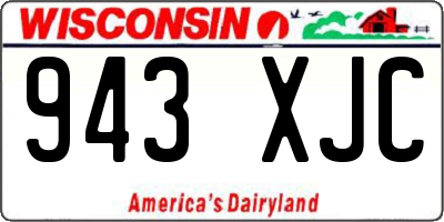 WI license plate 943XJC