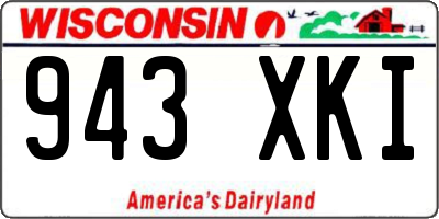 WI license plate 943XKI