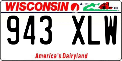 WI license plate 943XLW