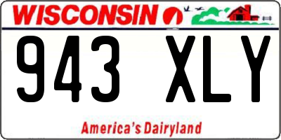 WI license plate 943XLY