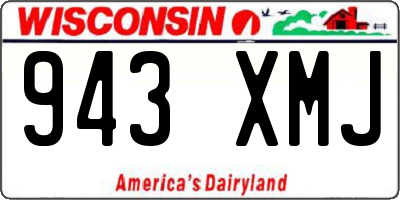 WI license plate 943XMJ