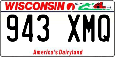 WI license plate 943XMQ