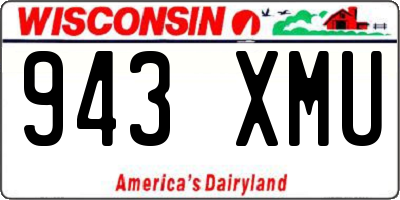 WI license plate 943XMU