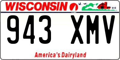 WI license plate 943XMV