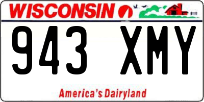 WI license plate 943XMY