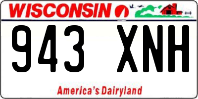 WI license plate 943XNH