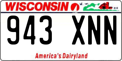 WI license plate 943XNN