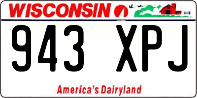 WI license plate 943XPJ