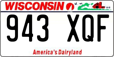 WI license plate 943XQF