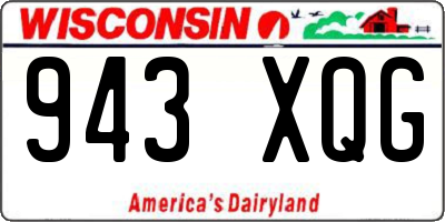WI license plate 943XQG