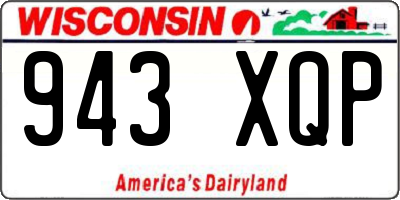 WI license plate 943XQP