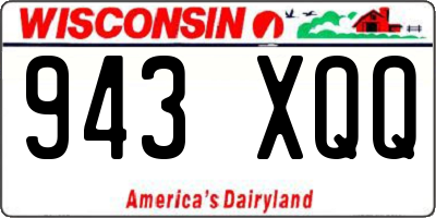 WI license plate 943XQQ