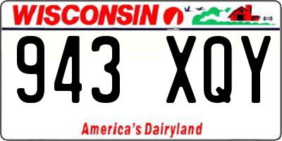 WI license plate 943XQY