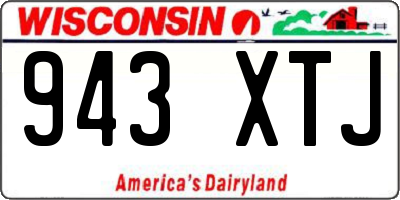 WI license plate 943XTJ
