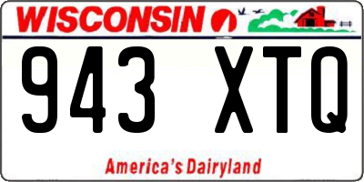 WI license plate 943XTQ