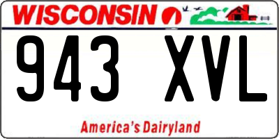 WI license plate 943XVL