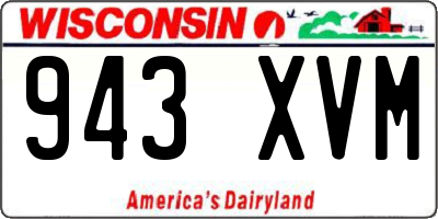WI license plate 943XVM