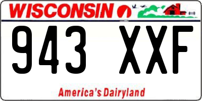 WI license plate 943XXF