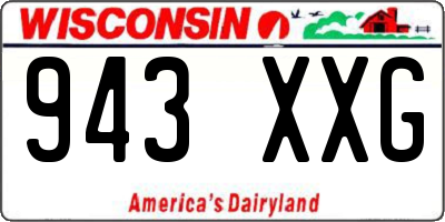 WI license plate 943XXG