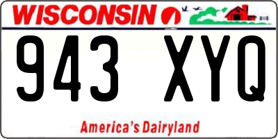 WI license plate 943XYQ