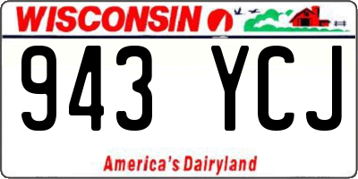 WI license plate 943YCJ