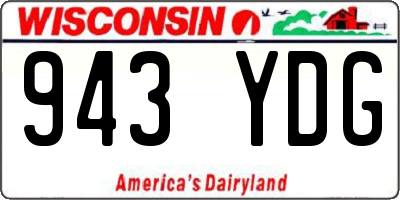 WI license plate 943YDG