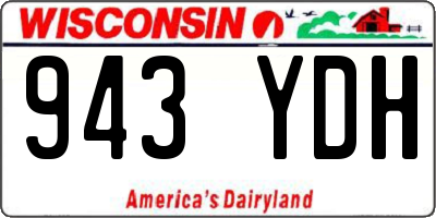 WI license plate 943YDH