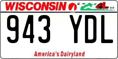WI license plate 943YDL