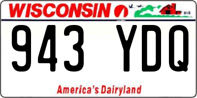 WI license plate 943YDQ