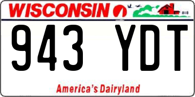 WI license plate 943YDT