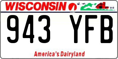 WI license plate 943YFB