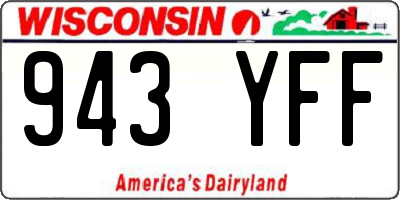 WI license plate 943YFF