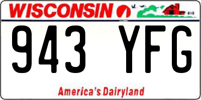 WI license plate 943YFG