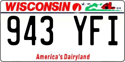 WI license plate 943YFI